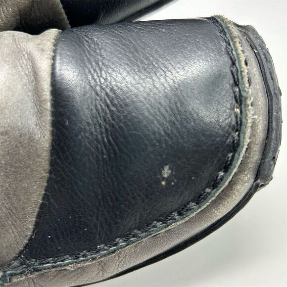 Rieker Multicolor Gray and Black Leather Loafers Slip On Casual Shoes Size 40 - Picture 14 of 14